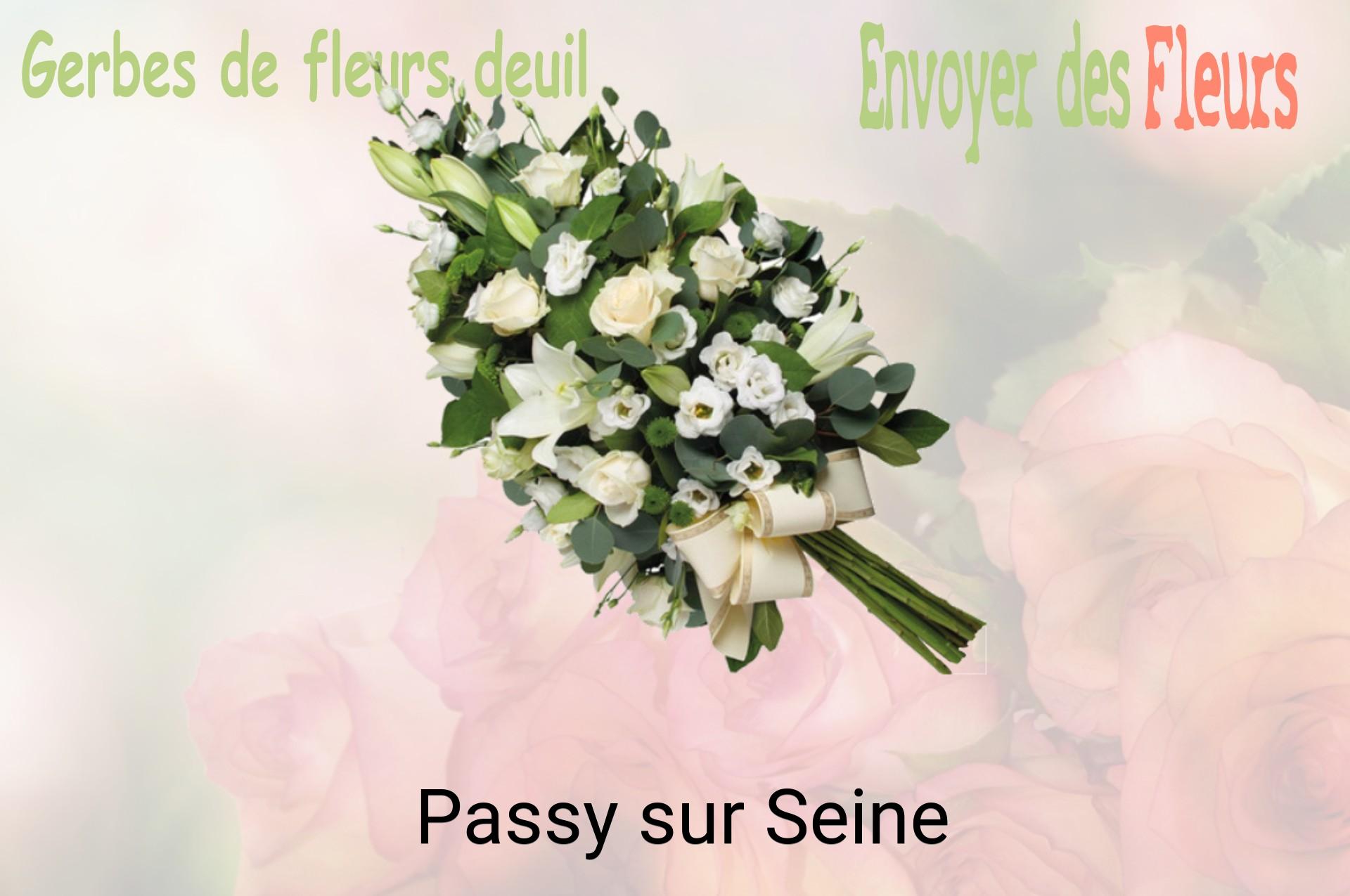 Gerbe de fleurs de deuil livrée à Passy-sur-Seine